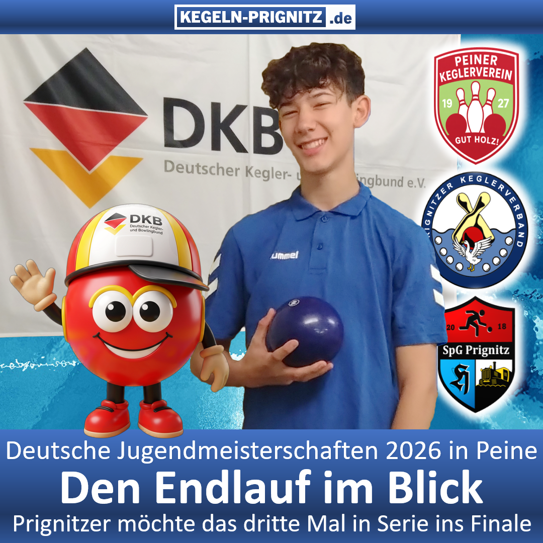 Pharrell Welzien, Deutsche Jugendmeisterschaften 2026, Kegeln, Bohlekegeln, SC Hertha Karstädt, SpG Prignitz